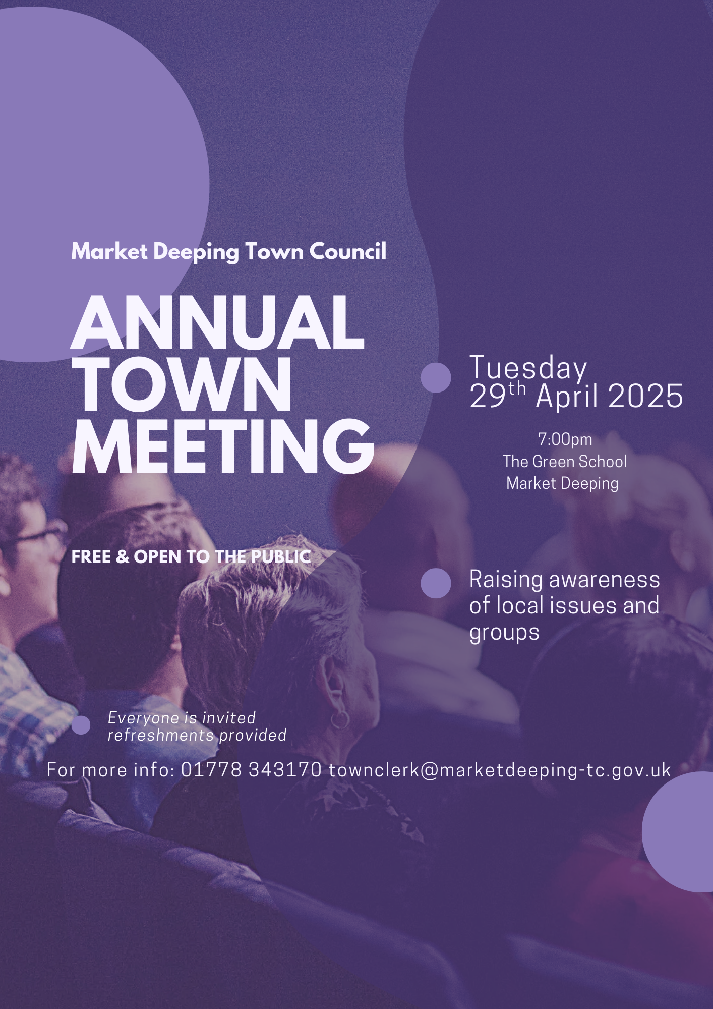 Town hall meeting instagram post flyer